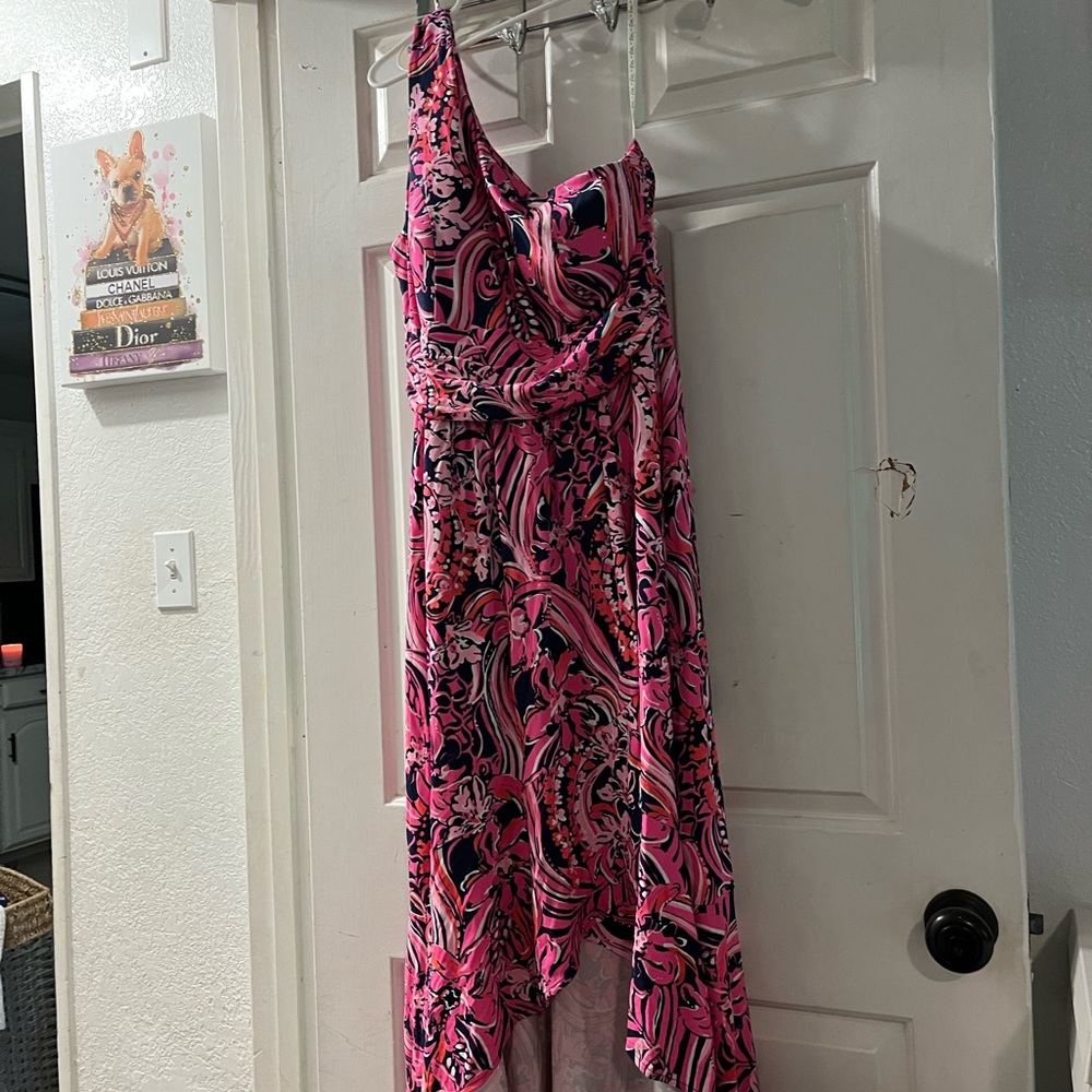 Lilly Pulitzer Pink and Black Patterned Dress
